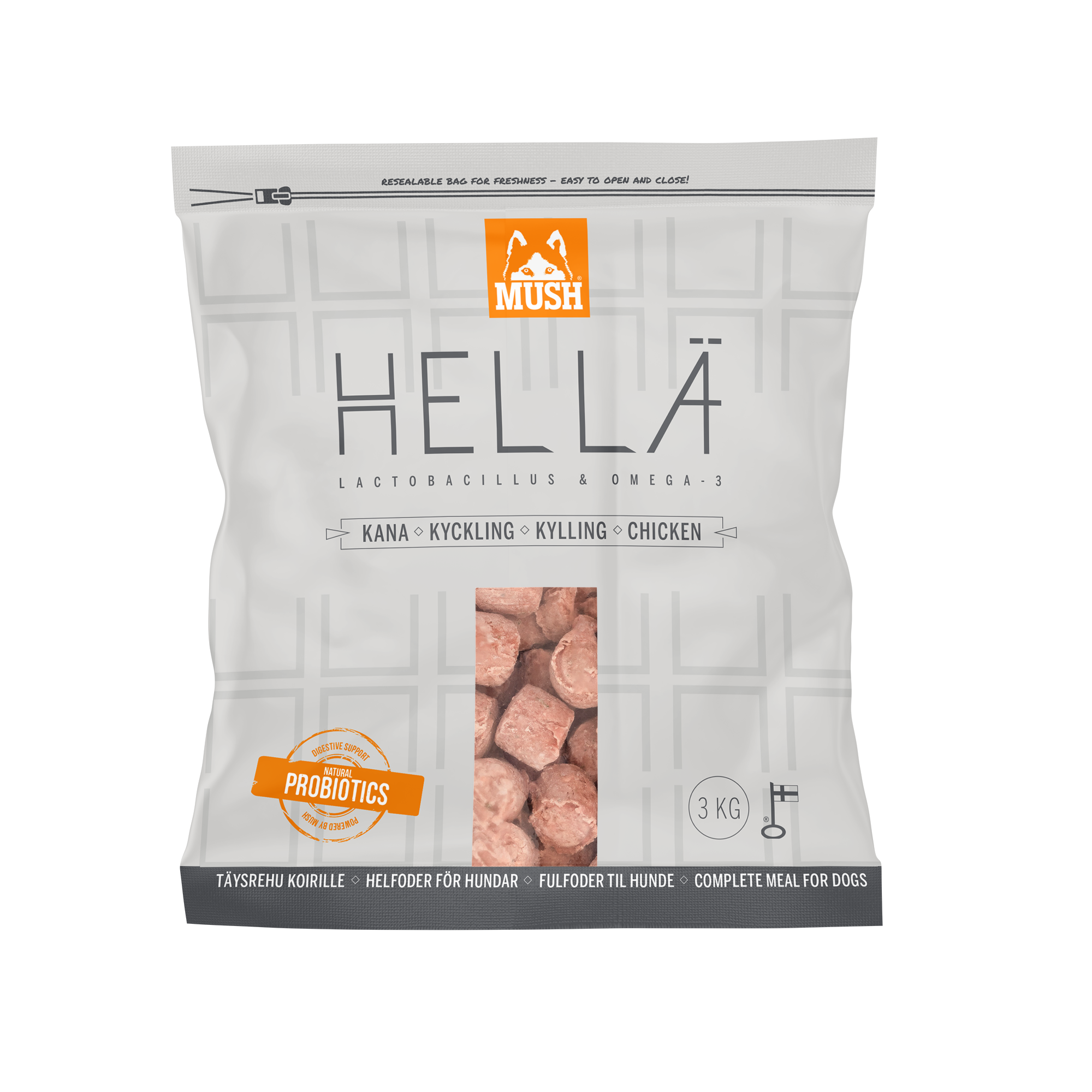 Viljaton vähärasvainen koiranruoka